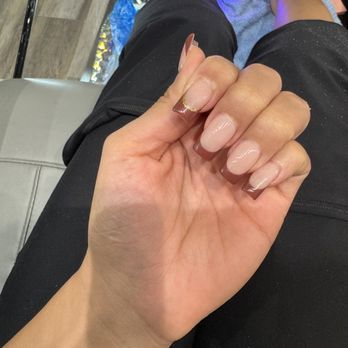 MOI Nails Studio - 2nd set Gel X fill brown tip - Nail Salons Near Me - Los Angeles, California