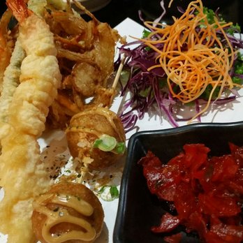 Saji-Ya - Shrimp tempura, takoyaki, and some pickled something - Japanese Near Me - Saint Paul, Minnesota Saji-Ya - Shrimp tempura, takoyaki, and some pickled something - Japanese Near Me - Saint Paul, Minnesota