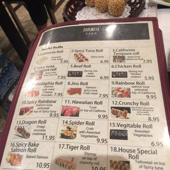 Darumaya - Menu page 5 - Sushi Bars Near Me - Banning, California