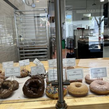Johnny Doughnuts - Limited selection after 11:30an. Bismark Strawberry rhubarb was amazing!! - Donuts Near Me - San Rafael, California