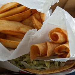 Jimboy's Tacos - French fries, taquitos, and chicken taco