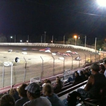 Antioch Speedway - Blurry iPhone shot of wingless sprint cars - Golf Cart Dealers Near Me - Antioch, California