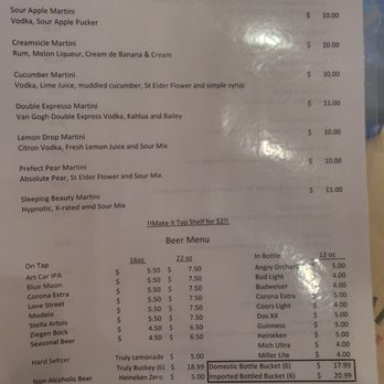 Crafty Crab - Drink menu 2 - Seafood Near Me - Houston, Texas