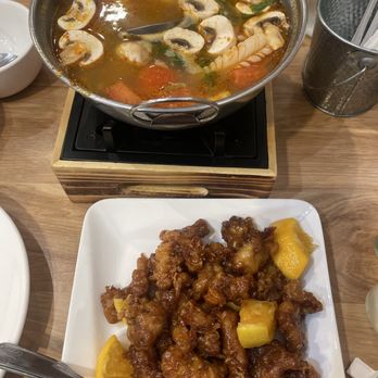 Let's Thai - Orange chicken, sea food Tom Yum (Pot) - Thai Near Me - Santa Clarita, California Let's Thai - Orange chicken, sea food Tom Yum (Pot) - Thai Near Me - Santa Clarita, California