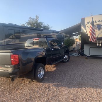 Cotton Lane Rv Park - 2 rvs next to each other - RV Parks Near Me - Goodyear, Arizona