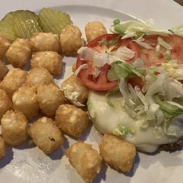 Cheeseburger and tator tots under lunch special Cheeseburger and tator tots under lunch special