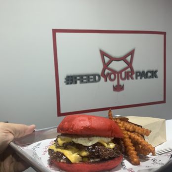 Wulf Burger - Double burger with cheese and sweet potatoes fries - Burgers Near Me - Frisco, Texas