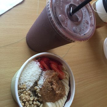 The Fresh Press - Acai power and acai bowl with bananas strawberries almond butter and others - Juice Bars & Smoothies Near Me - Portsmouth, New Hampshire The Fresh Press - Acai power and acai bowl with bananas strawberries almond butter and others - Juice Bars & Smoothies Near Me - Portsmouth, New Hampshire