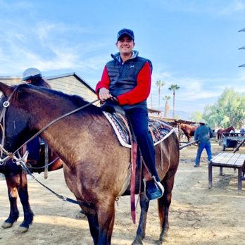 Circle K Riding Stables - my Husband with us at Horseback riding - Horseback Riding Near Me - Burbank, California