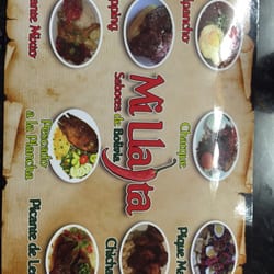 Mi Llajta - Menu