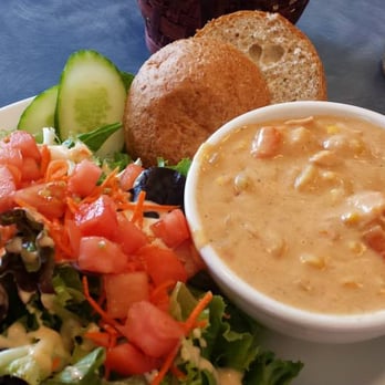 Mom's Cafe - Seafood chowder and salad! :) - Breakfast & Brunch Near Me - Sooke, British Columbia Mom's Cafe - Seafood chowder and salad! :) - Breakfast & Brunch Near Me - Sooke, British Columbia