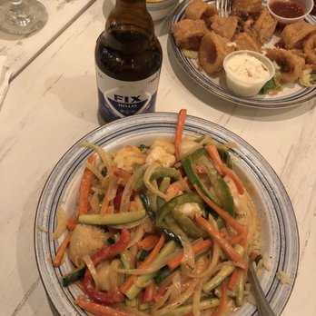 Psari Seafood Restaurant & Bar - Broiled Shrimp and Scallops with Vegetables - Seafood Near Me - Astoria, New York Psari Seafood Restaurant & Bar - Broiled Shrimp and Scallops with Vegetables - Seafood Near Me - Astoria, New York