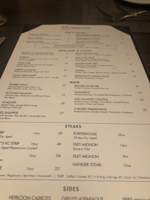 Menu photo 5 6S Steakhouse Wichita, KS