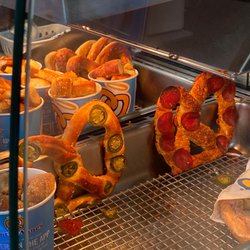 Jalapeño and pepperoni pretzel