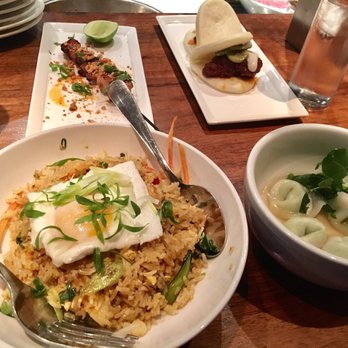 Sampan - Kim Chee Fried Rice, Edamame Dumplings, Vietnamese chicken satay, Chicken Bao Buns! - Asian Fusion Near Me - Philadelphia, Pennsylvania Sampan - Kim Chee Fried Rice, Edamame Dumplings, Vietnamese chicken satay, Chicken Bao Buns! - Asian Fusion Near Me - Philadelphia, Pennsylvania