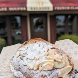 la Madeleine - My free chocolate almond croissant,with previous purchase review....very good