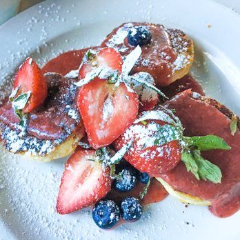 Eat. - Cinnamon biscuits with strawberry & blueberry compote! So amazing! - New American Near Me - Las Vegas, Nevada