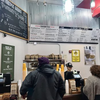 District Taco - Waiting in line at the ordering counter - Mexican Near Me - Washington, DC, District of Columbia