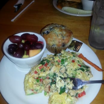 Crackers & Co Cafe - Great heart healthy breakfast. Scrambled eggs with veggies and chicken. Delicious - American Near Me - Mesa, Arizona Crackers & Co Cafe - Great heart healthy breakfast. Scrambled eggs with veggies and chicken. Delicious - American Near Me - Mesa, Arizona