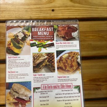 The Tiny Turtle - Front breakfast menu - Caribbean Near Me - Cocoa Beach, Florida The Tiny Turtle - Front breakfast menu - Caribbean Near Me - Cocoa Beach, Florida