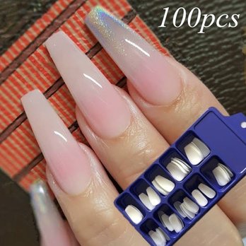 New York Nails & Spa - this is the reference picture I showed him (I wanted all my nails to look like the middle and ring finger in this photo) - Nail Salons Near Me - Greenville, North Carolina New York Nails & Spa - this is the reference picture I showed him (I wanted all my nails to look like the middle and ring finger in this photo) - Nail Salons Near Me - Greenville, North Carolina