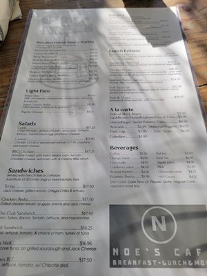 Menu photo 1 Noe's Cafe Santa Barbara, CA
