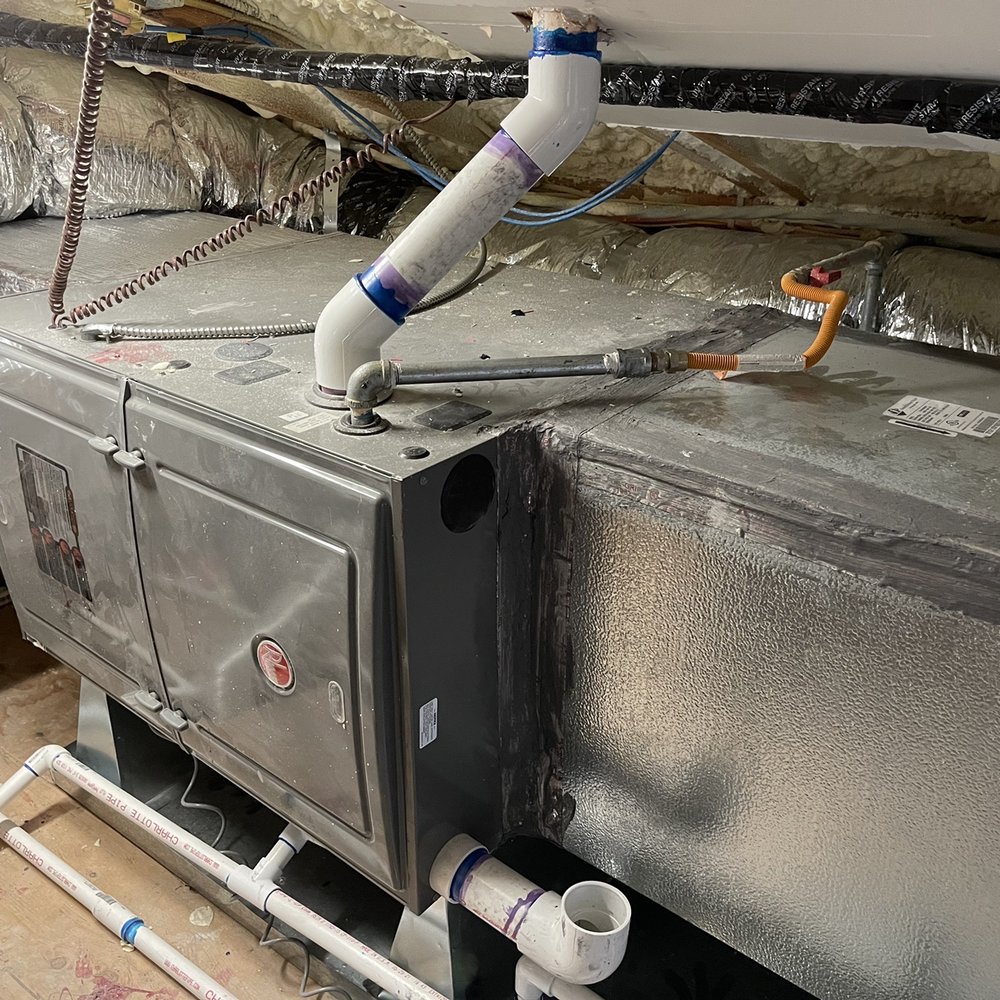 Valley Heating, Cooling, Electrical and Solar - new evaporative coil unit with the new ductwork housing - Heating & Air Conditioning/HVAC Near Me - San Jose, California Valley Heating, Cooling, Electrical and Solar - new evaporative coil unit with the new ductwork housing - Heating & Air Conditioning/HVAC Near Me - San Jose, California
