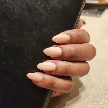 AK Nails & Spa - Apres Gel-X fill-in with matte gel polish and perfect Almond shape - Nail Salons Near Me - Phoenix, Arizona AK Nails & Spa - Apres Gel-X fill-in with matte gel polish and perfect Almond shape - Nail Salons Near Me - Phoenix, Arizona