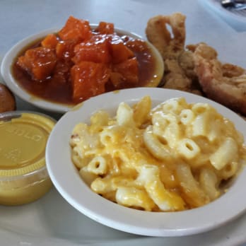 Chicken Box Cafe - Chicken Tenders with candied yams & mac n' cheese - Soul Food Near Me - Charlotte, North Carolina Chicken Box Cafe - Chicken Tenders with candied yams & mac n' cheese - Soul Food Near Me - Charlotte, North Carolina