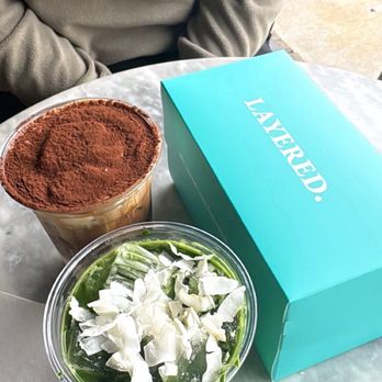 Layered - Coco pandan matcha and tiramisu latte - Bakeries Near Me - Fairfax, Virginia