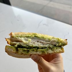 Klatch Coffee - Turkey Pesto Panini ($10) - pretty decent sandwich