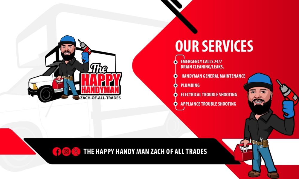 Slide of Happy Handyman Zach of all trades