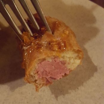 The Loyalist - Inside of foie gras eclair - New American Near Me - Chicago, Illinois The Loyalist - Inside of foie gras eclair - New American Near Me - Chicago, Illinois