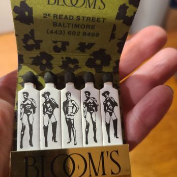 Bloom's - Fun matchbook - Cocktail Bars Near Me - Baltimore, Maryland