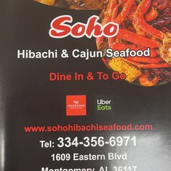 Soho Hibachi & Cajun Seafood - The menu