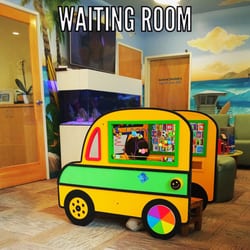 A Tooth Doctor For Kids - Waiting room entertainment for it's great patients.