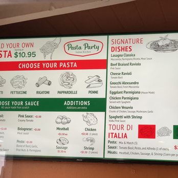 Pasta Party - Pasta Party Menu - Pizza Near Me - Orange, California Pasta Party - Pasta Party Menu - Pizza Near Me - Orange, California