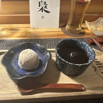 Fukurou - Horchata ice cream and black sesame pudding - Sushi Bars Near Me - Honolulu, Hawaii