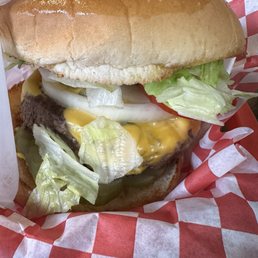 Green chili cheeseburger