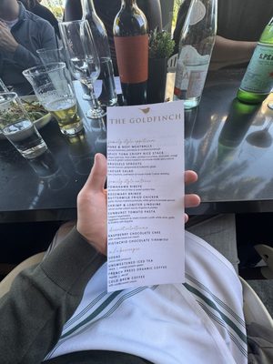 Menu photo 1 The Goldfinch Irvine, CA