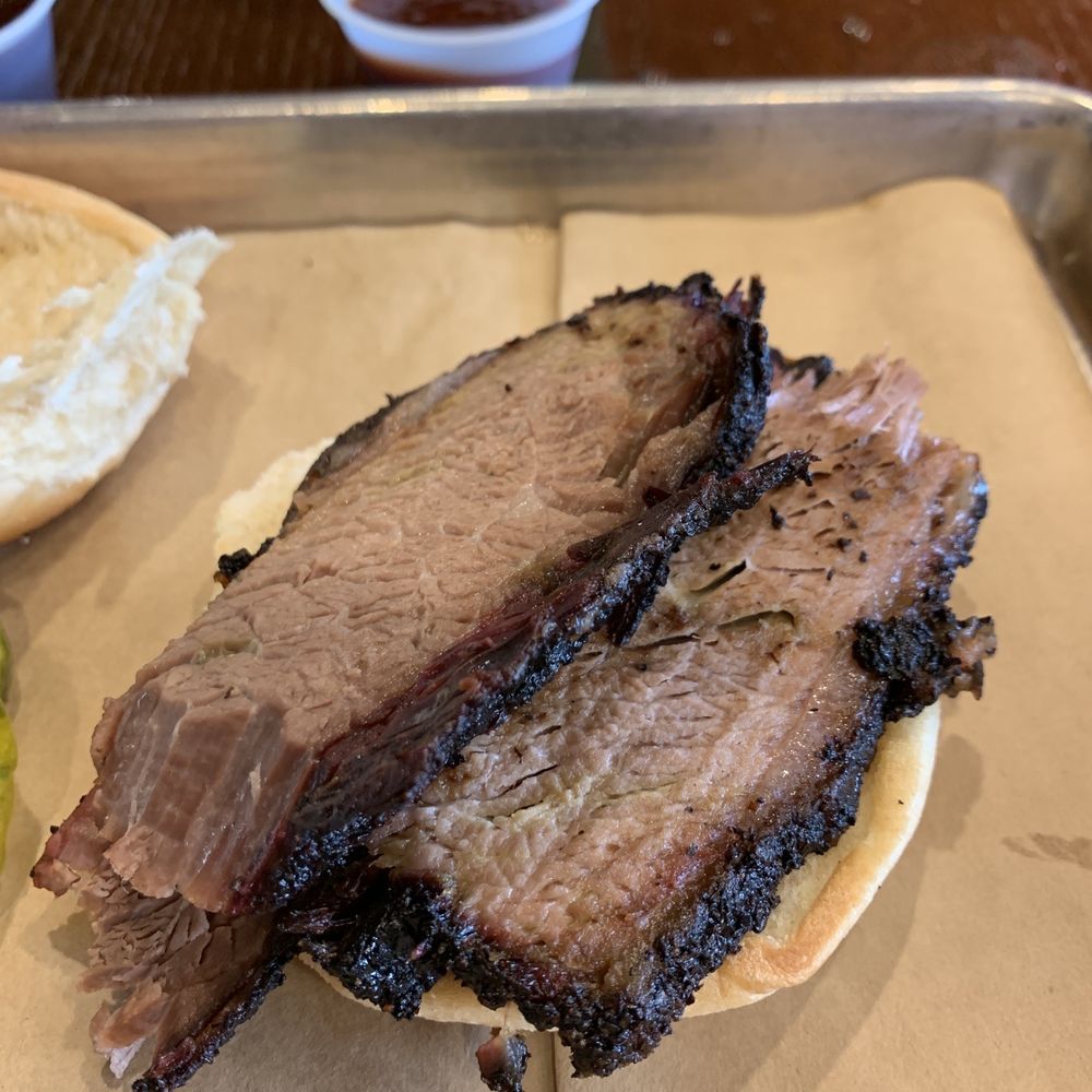 True Texas BBQ - Sliced Natural Brisket Sandwich - Barbeque Near Me - Odessa, Texas True Texas BBQ - Sliced Natural Brisket Sandwich - Barbeque Near Me - Odessa, Texas