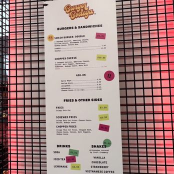 Burger Bodega - Menu - Burgers Near Me - Houston, Texas