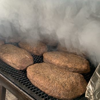 Interstellar BBQ - Brisket just got put in the smoker. Post lunch tour of their pit and nice educational tips. - Barbeque Near Me - Austin, Texas