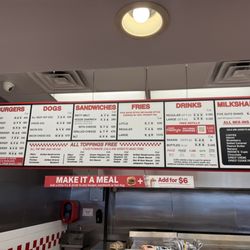 Five Guys - Menu November 2025
