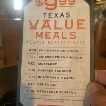 Cotton Patch Cafe - Daily specials, $9.99 - American Near Me - Abilene, Texas