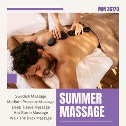 Summer Massage - Check out our services and benefits