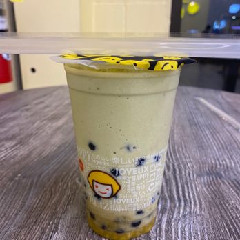 Happy Lemon - F2. Mango Matcha Smoothie - Bubble Tea Near Me - San Leandro, California