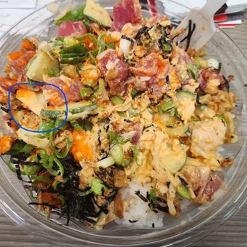 Pokeworks - Before I even started eating, I was trying to find the Lobster - see the one piece I found. - Poke Near Me - Flushing, New York Pokeworks - Before I even started eating, I was trying to find the Lobster - see the one piece I found. - Poke Near Me - Flushing, New York