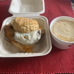 Maple Street Biscuit Company - Homewood - Five and dime, no bacon, vegetarian gravy on the side