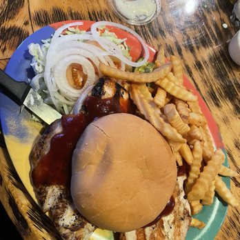 Tiny's Saloon & Steakhouse - BBQ Grilled chicken sandwich - Dive Bars Near Me - Tucson, Arizona